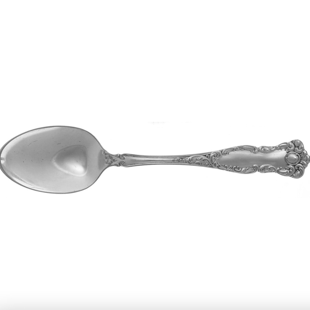 F13-TWO Antique Wm Rogers & Son AA Silverplate Teaspoons 'Oxford' 1901